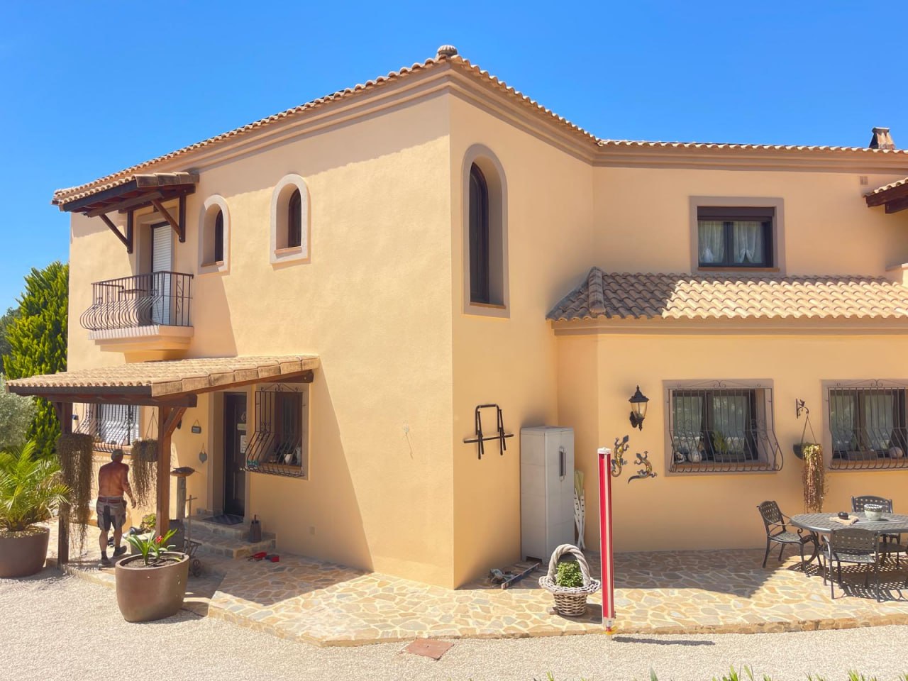 Pintura de fachadas — villa Costa Blanca